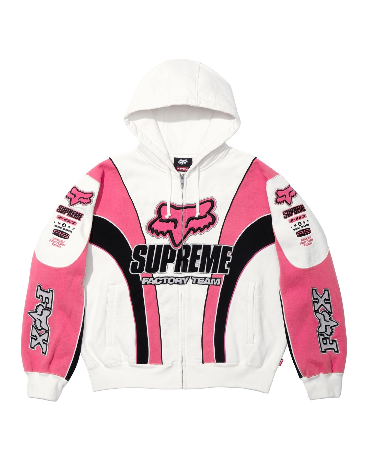 Supreme®/Fox Racing® Zip Up Hooded Sweatshirt